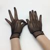 Women Short Fishnet Gloves Sunblock Full Finger Bride Wedding Wrist Mesh Mittens