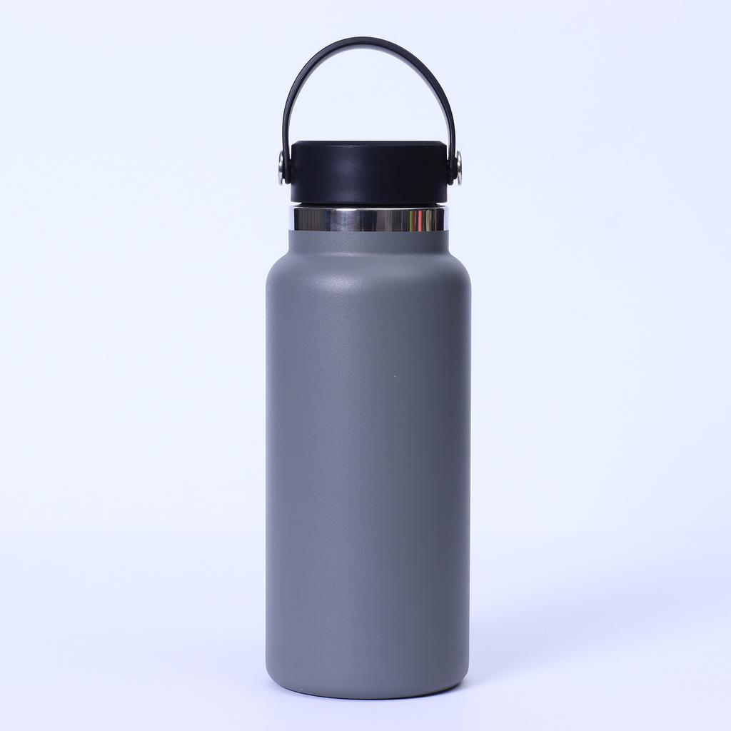 1PCS 32oz Stainless Steel Vacuum Insulated Water Bottle Portable Durable Leak-Proof for Outdoor Sports Carry Gym Cup with Handle
