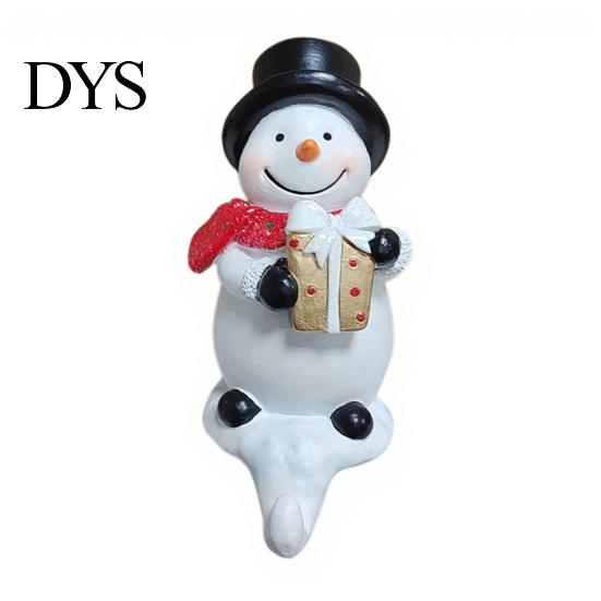 Kışlık Ev Dekorasyonu Noel Kardan Adam Reçine Kanca Dekorasyonu, Xmas için Figür Askısı Dekoratif Kancalar Çorap Anahtar Tutucu, Masaüstü Süsü Şömine