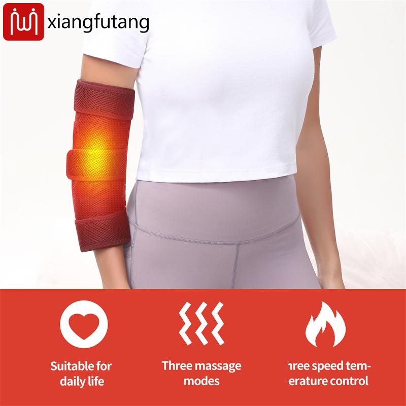 Electric Heated Elbow Massager Usb-Powered Joint Stiffness Pain Ease Tendonitis Tennis Elbow Relief Adjustable Fit Fits Arm Calf
