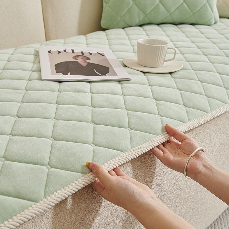 New Modern Simple Wind Sofa Cushion, Seat Cushion Fixed Cover, Straight Row One-Piece Combination Sofa Cover Cloth Towel