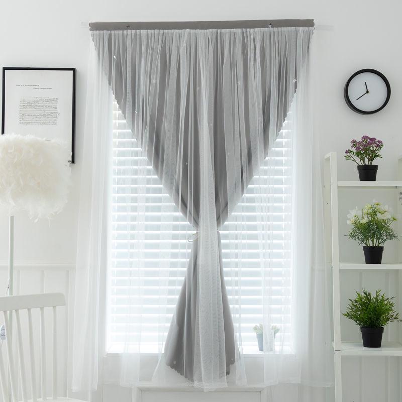 Punch-Free Self-Adhesive Velcro Blackout Curtain for Home, Dorm, Bedroom, Bay Window