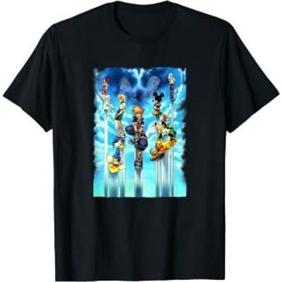 Disney Kingdom Hearts Sky Group Shot Vignette T-shirt