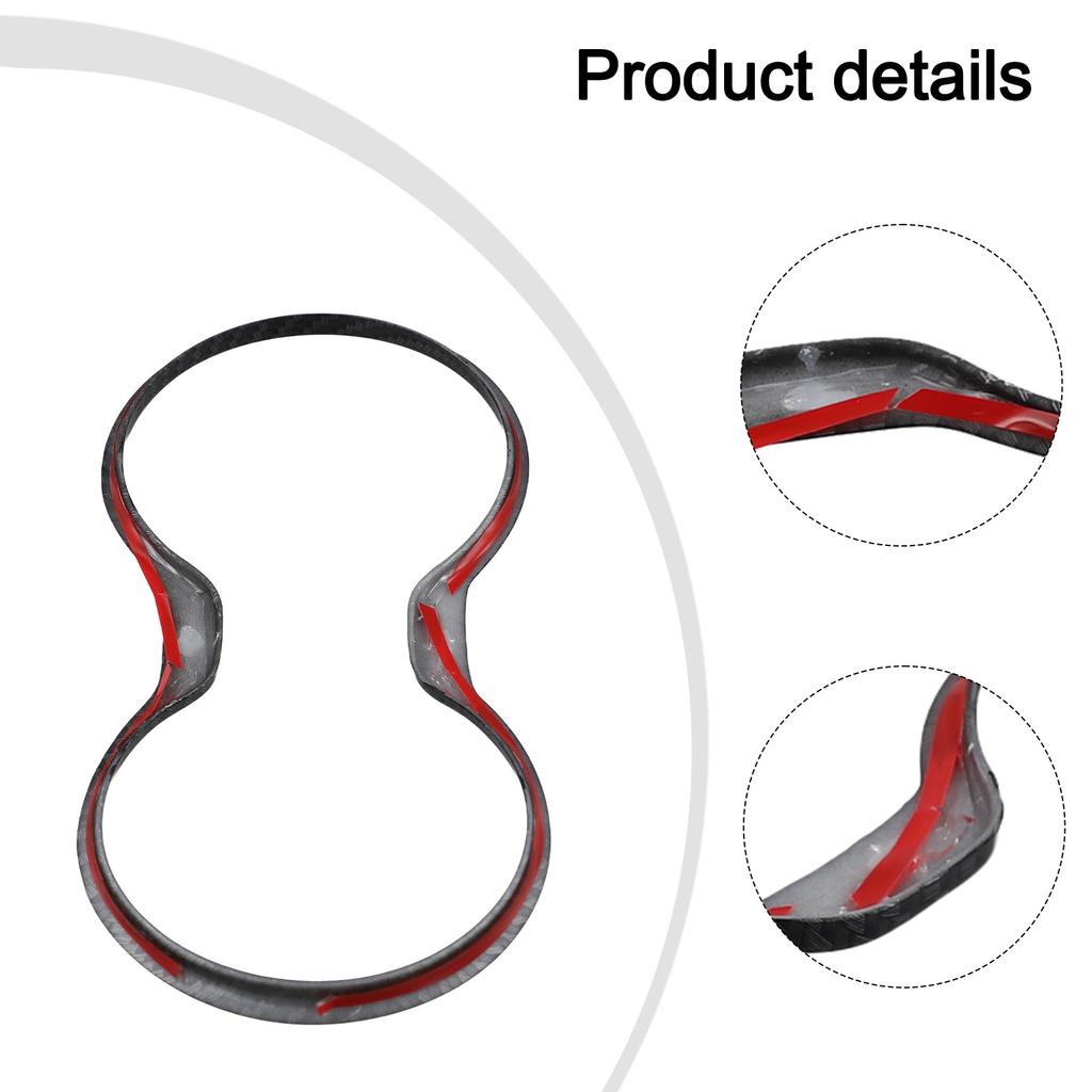 Stylish Carbon Fiber Cup Holder Trim For Guide 2017 Auto Cup Holder Decorative Cover Car Interior Accessories ABS