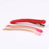 Square Clip + Colored Hairpin 2-piece Set (Red)