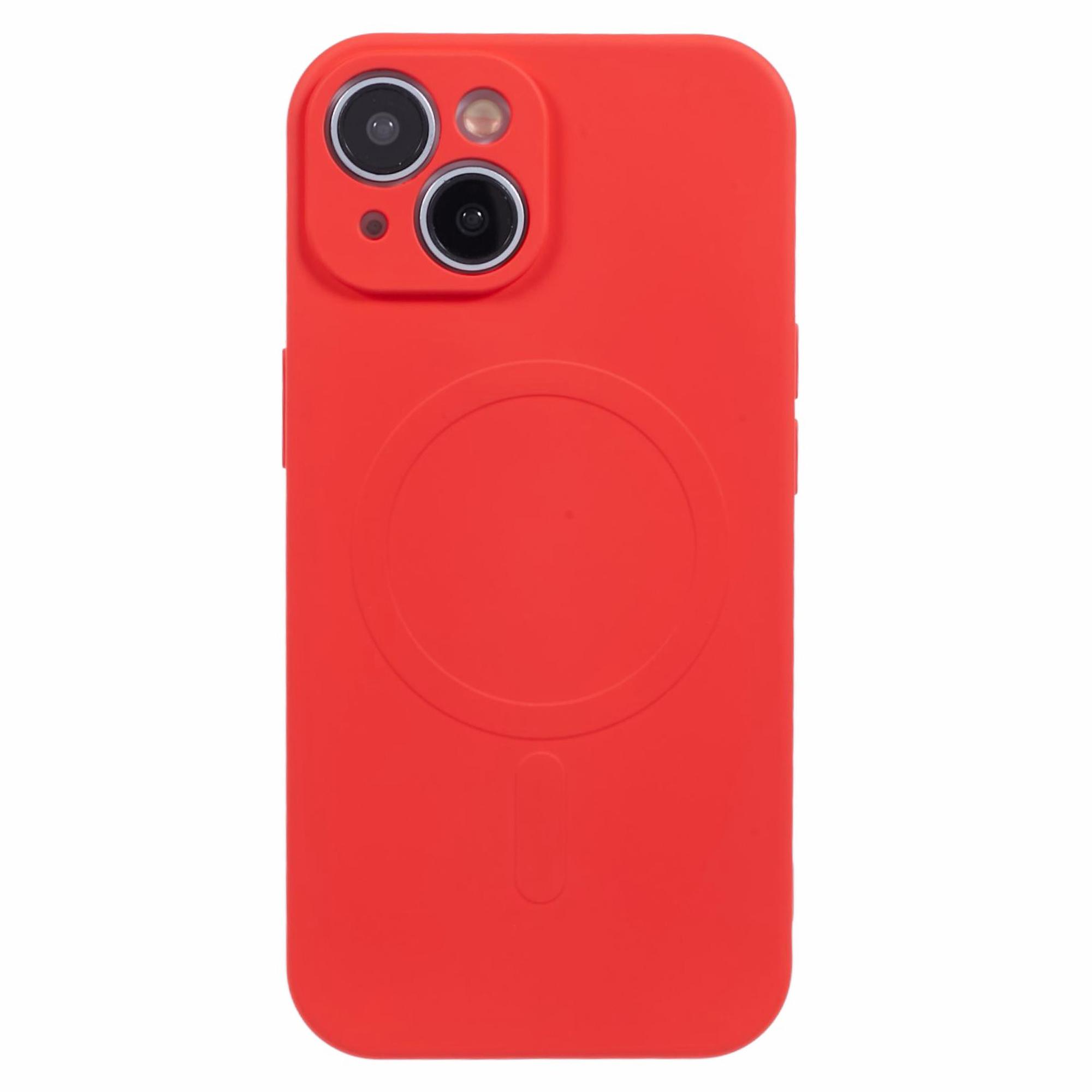 

For iPhone 13 Case Compatible with MagSafe Shock Absorbing TPU Phone Cover Red