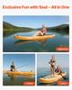 Inflatable Paddle Board with Seat, 3.05m X 84cm X 15cm Wide Ultra-Light SUP Paddleboard, Stand Up Paddle Board with Accessories, Pump, Paddle, Fin,