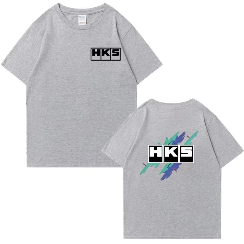 ZX 2026 neues Sommer verbessertes HKS Endless Auto Grafik Kurzarm Herren T-Shirts Unisex T-Shirt beidseitiges Oberteil