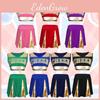 Vestido Icônico de Cheerleader de Filme Para Meninas Terno de Saia Curta em Poliéster Para Eventos de Dança