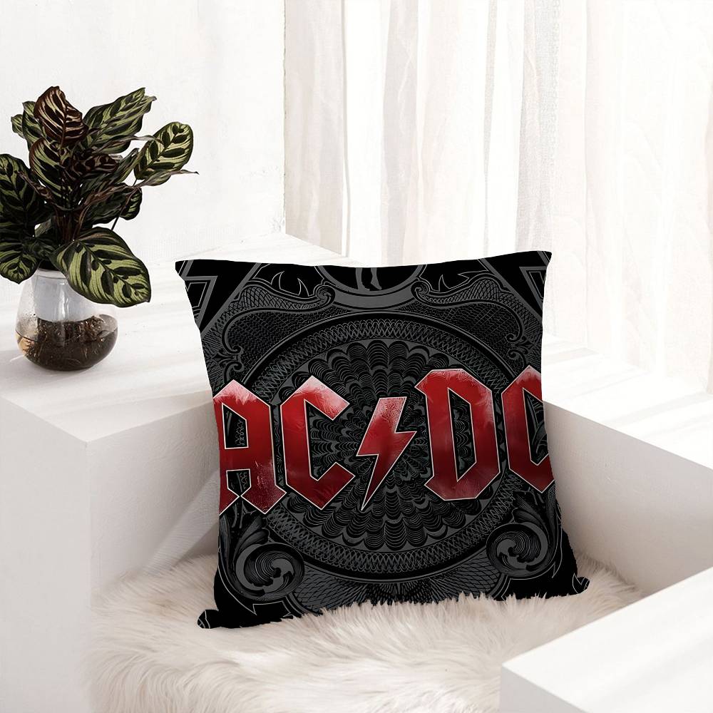 A_AC_DC Band Stitch Lucky Dragon Pillow Cover Sofa Cushion Cover Home Room Decoration Children Gift