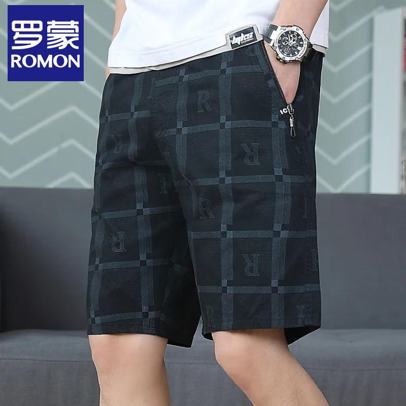 ROMON Men s Casual Print Beach Shorts XL