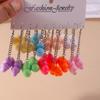 Cute Resin Candy Color Cloud Pendant Earrings for Women Girls Drop Earrings Party Holiday Jewelry Gifts