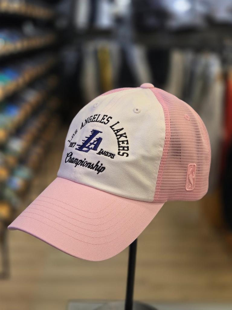 NBA Unisex LAL Championship Mesh Trucker Soft Ball Cap Hat N255AP273P (30)