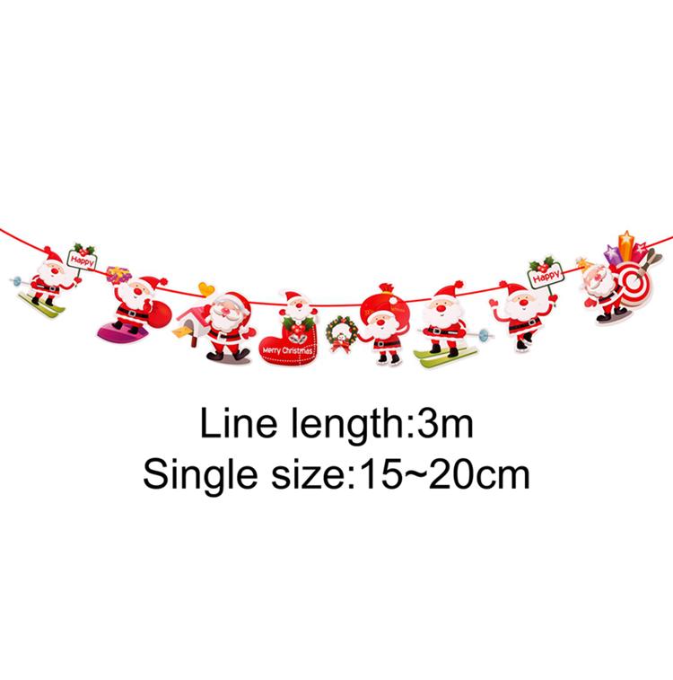 Christmas Banner 2025 Merry Christmas Decorations for Home Garland Santa Claus Navidad Natal Xmas Gift Noel Decor New Year 2025