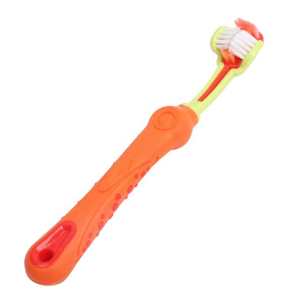 

Prevent Bad Breath Pet Toothbrush Healthy And Environmentally Friendly Non-toxic And Safe Sided Pet оранжевый