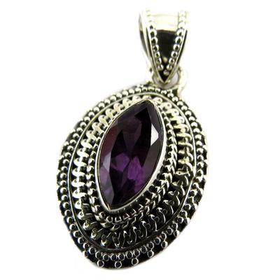 [P7234] - Silberanhänger 'Heaven' Amethyst - 23x17 mm