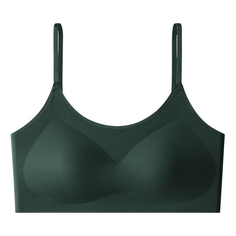 Gather the Upper Support, Shaped Without Steel Ring, Light and Breathable, Hollowed Out, Beautiful Back Bra, Ice Silk, Seamless, Nude Underwear Women