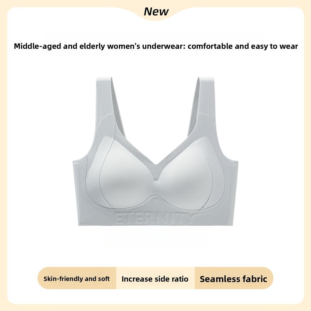 Female Spring and Autumn Gather Up No Steel Ring Soft Pull Skin Comfortable No Trace Invisible Underwear