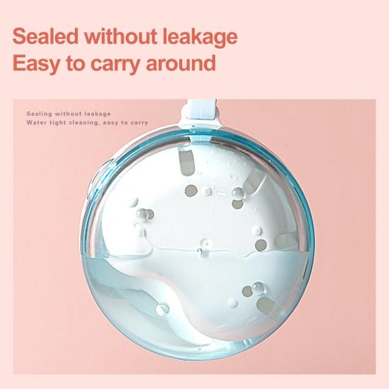 Yousheng Portable Denture Case with Mirror RemovableTray Leak-proof Compact Denture Bath Storage Box for Braces