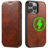 Wireless Charging Leather Wallet Cards Solt Case for IPhone 14 Pro Max 14Plus 15 13 12 for Magsafe Kickstand Magnetic Bag Cover