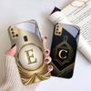 Gorgeous letter gold "R" For Samsung A 31 32 A33 A34 35 14 A15 13 16 25 26 50 52 53 54 55 56 70 71 72 73 Golden glass phone case