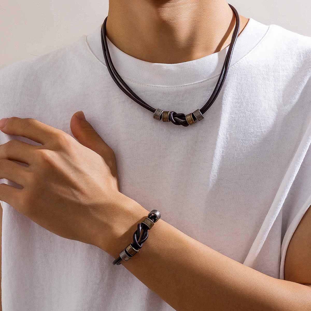 

Fashion Jewelry For Men Set чорний