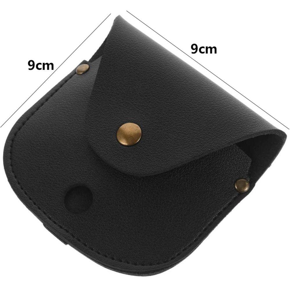 Pu Leather Vintage Compass Leather Case Portable Pouch Holder Container  Outdoor Adventure Camping