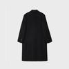Noirer Cashmere Double-Breasted Coat (Black)
