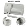 User Friendly Seasoning Container with Clear Glass and Space Saving Design