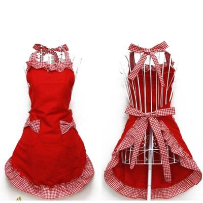 Grazioso grembiule con bavaglino, flirty, cucina vintage, donna, fiocco con fiocco, con tasca, grembiule da cucina