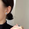 Boucles d'oreilles Clous Ovales Aigue-marine en Argent Sterling S925 pour Femmes - Style Élégant, Polyvalent et Cool.