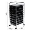WEZHO Multi-tier Drawer Storage Cart