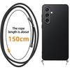 Coque de protection - Samsung - Galaxy S23 FE - Souple - Silicone - Cordon noir inclus