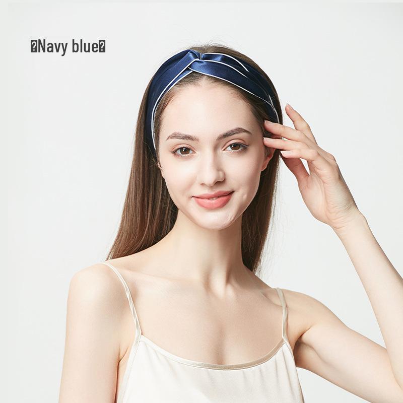 19 Momme Double Layer Silk Headband - 100% Mulberry Silk Hairband for Women, Perfect for Face Washing and Hair Styling