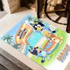 Beach Friends Adventure Personalized Text Floor Mat Perfect for Living Rooms Dormitory Game Room Balcony Anti-slip Rug Anime Office Decor