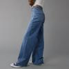 Womens High Waisted Jeans Stretchy Flared Straight Leg Loose Trendy Hem Denim Pants