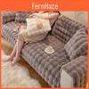 Cozy Rabbit Fur Plush Sofa Cushion Thick Non-slip Winter Mat For Modern Living Rooms