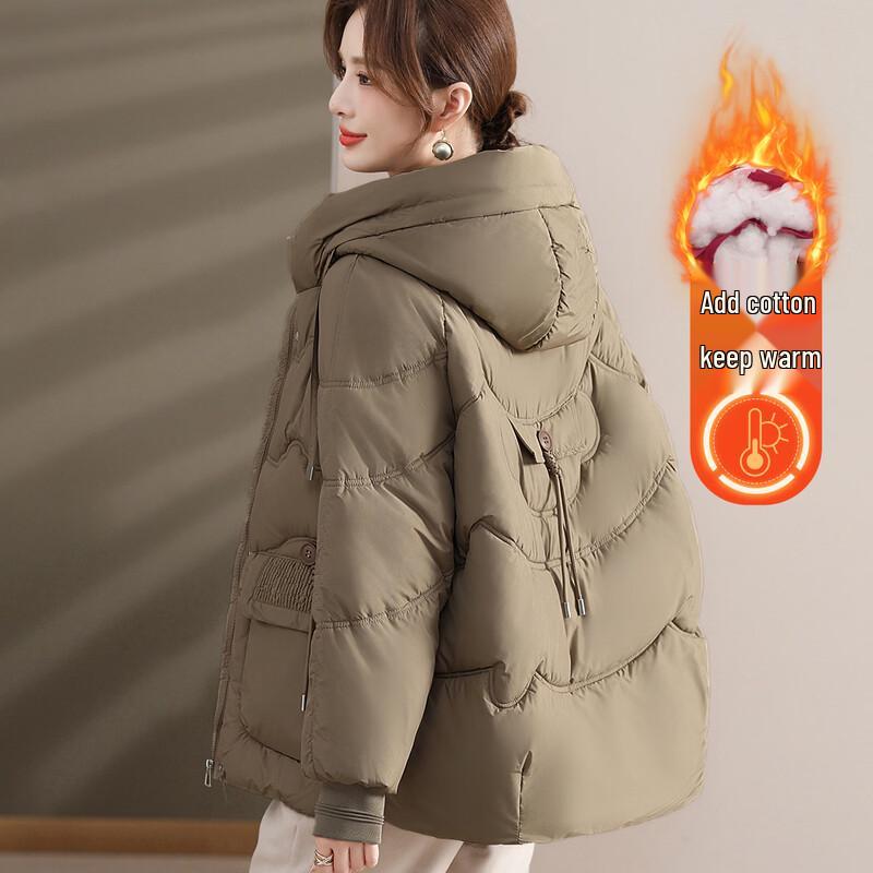 

YUZHAOLIN Women s Thickened Winter Padded Jacket L