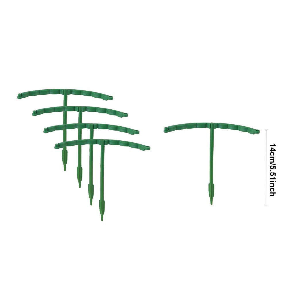 4/8set Plastic Plant Support Pile Stand Plant Support Pile for Flowers Greenhouses Arrangement Fixing Rod Holder Garden Tools