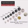 Decorative Acrylic Nail Cap for Glass, Mirror, and Stainless Steel Fixings