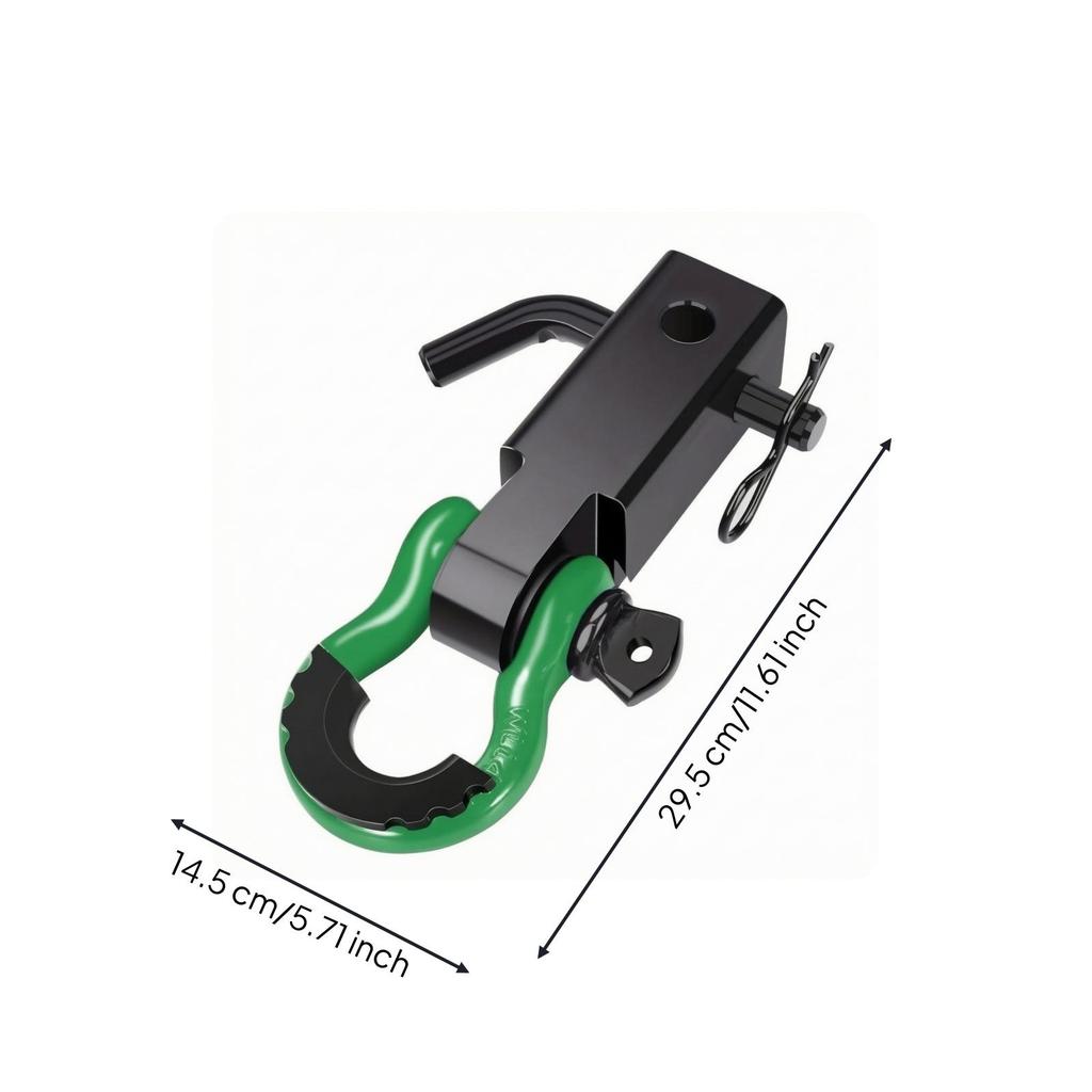 Tow Hitch Receiver with Secure Hardware Compact for Jobsite, SUV Drivers