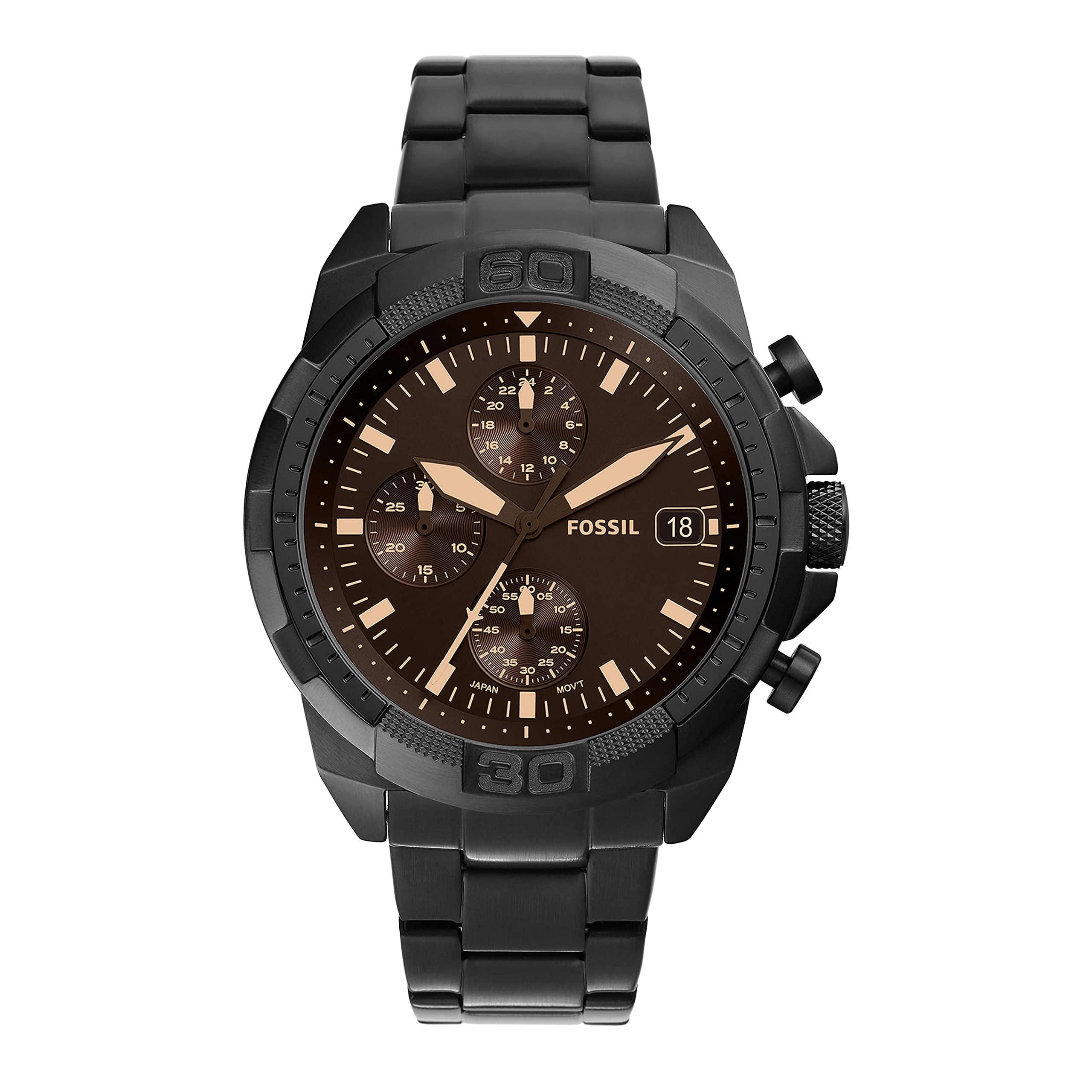 

BRONSON Chronograph Black Stainless Steel Watch