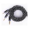 [JSHiFi-Nebula] 2pin 3.5mm Re-Cable Single Crystal Copper Silver Plated + Graphene Wire Flat 2pin 0.78mm Earphone Upgrade Cable 3.5mm Stereo Earphone