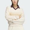adidas Originals Color Block Comfortable Casual Pullover Long Sleeve Sweatshirt Women Sweatshirt White JC6852