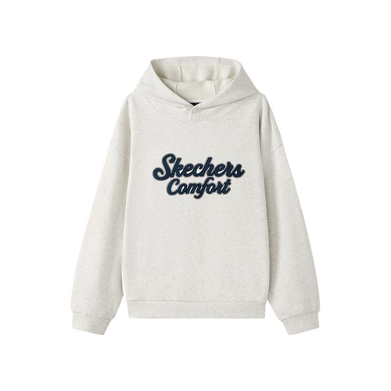 Skechers Fashion Series Letter Comfortable Skin-Friendly Hoodie Unisex hoodies L425U031-0248 M