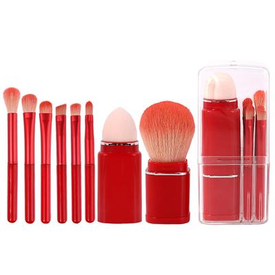 Makeup Brushes Set of 8 Popular Cute Mini Easy To Carry Compact Portable Laluna Storage Capsule Makeup Brushes Makeup Brush Eyeshadow Powder Brush