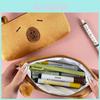 Kawaii Capybara Plush Pencil Bag Large Capacity For School Supplies In Soft Colors