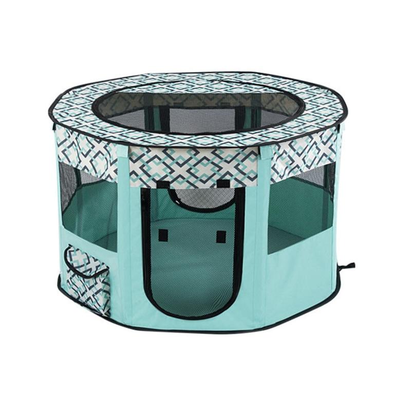 Dog Playpen with Door and Top for Small Dogs Indoor Exercise  Pet Tent Playground for Cats Multiple Colors S/for M