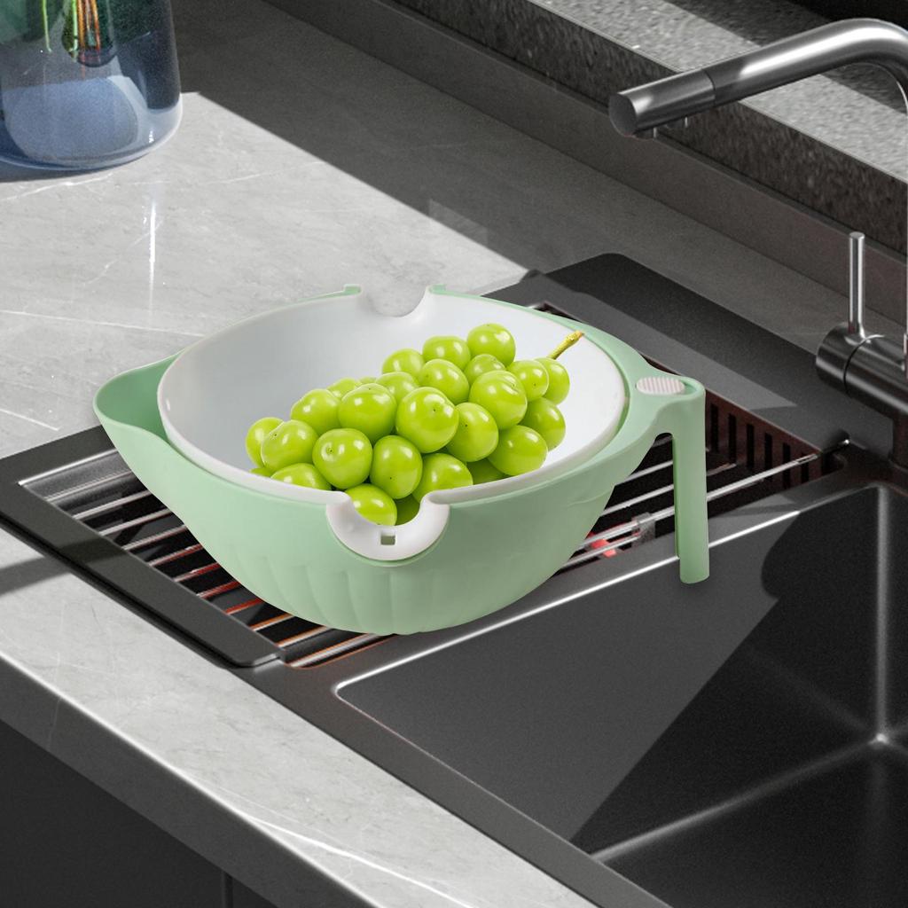 Layer Kitchen Colander Bowl for Efficient Food Straining and Cleaning