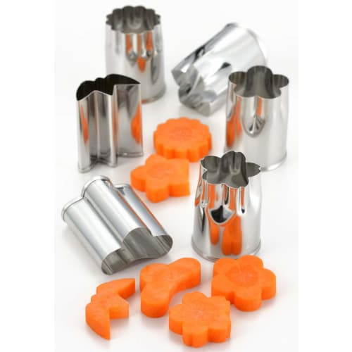 Yoshikawa, Made in Japan, Large Vegetable Cutter Set (6-Piece Set), Cooking ABCs, YJ2788